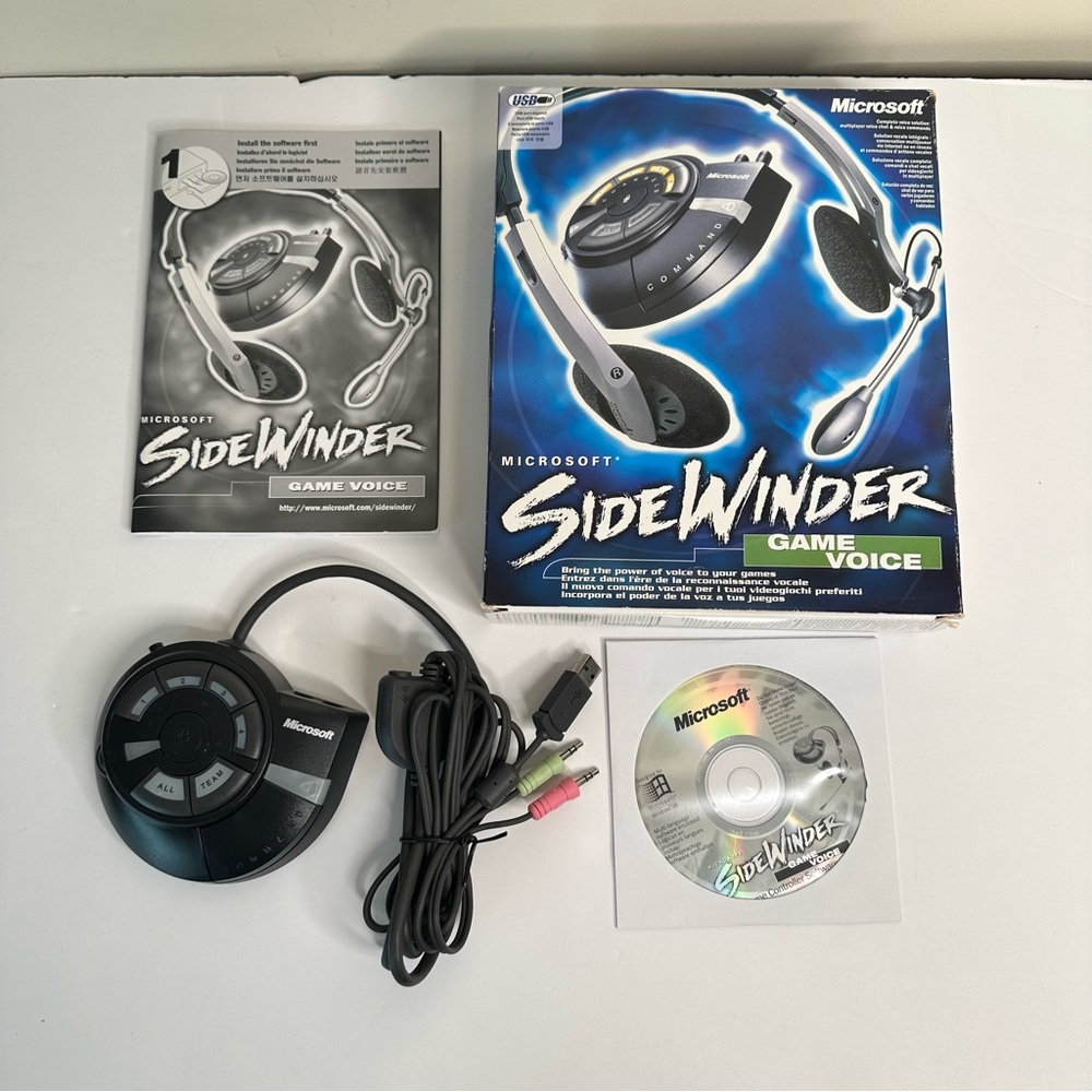 Microsoft Sidewinder Game Voice Headset NO HEADSET or HEADSET CABLE Included